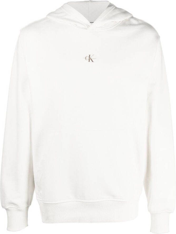 Calvin Klein Hoodie met logoprint Wit