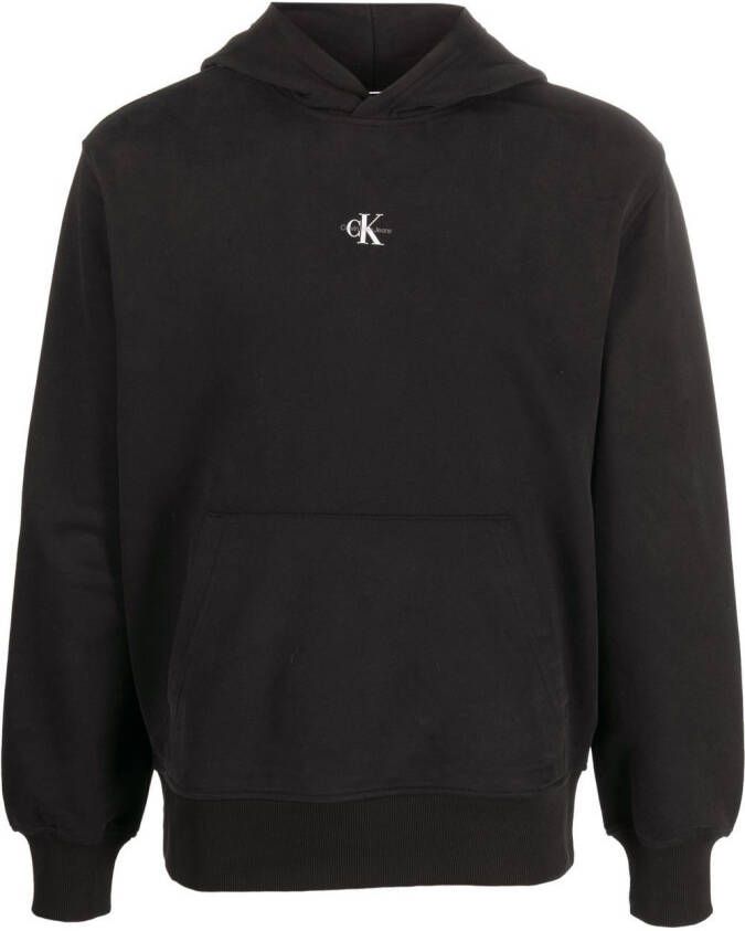 Calvin Klein Hoodie met logoprint Zwart