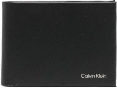 Calvin Klein Portemonnee met logoprint Zwart