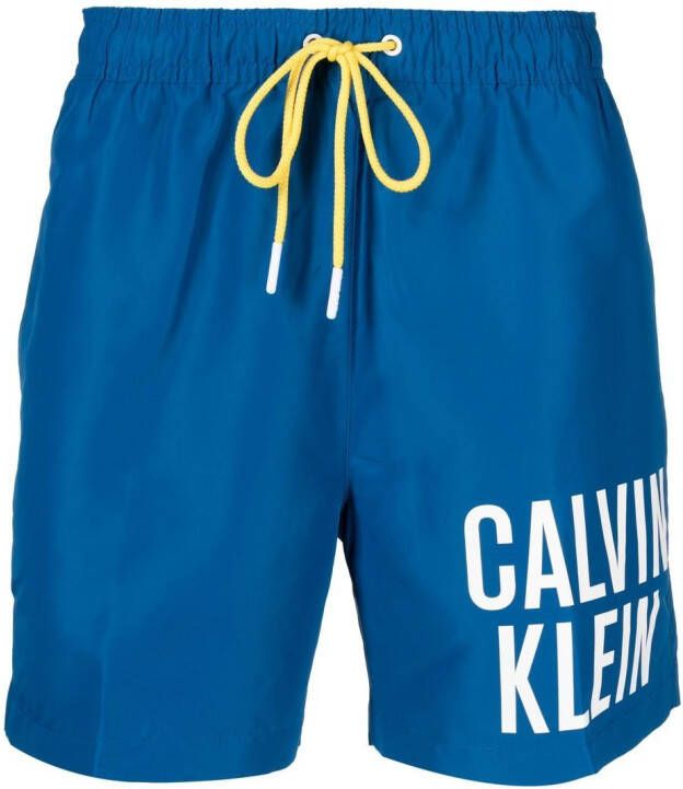 Calvin Klein Zwembroek met logoprint Blauw