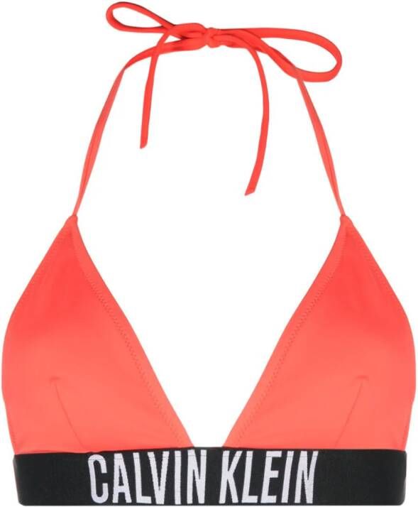 Calvin Klein Bikinitop met logoband Rood