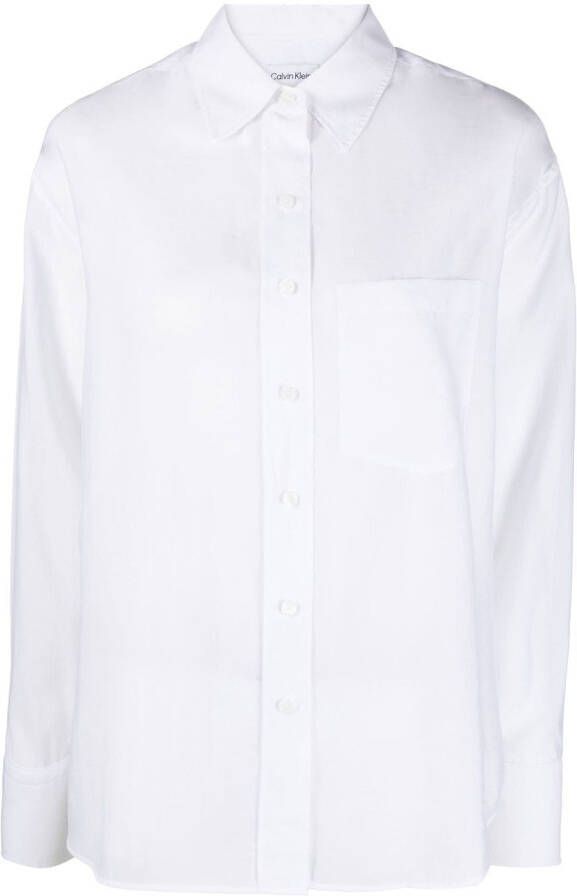 Calvin Klein Button-up blouse Wit