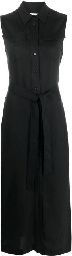 Calvin Klein Mouwloze blousejurk Zwart