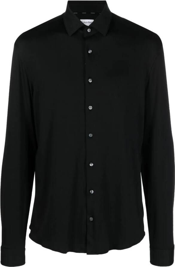 Calvin Klein Overhemd met lange mouwen Zwart