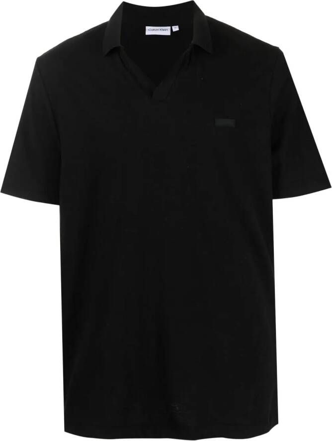 Calvin Klein Poloshirt met logopatch Zwart