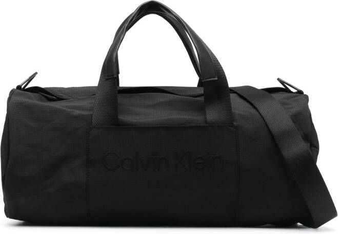Calvin Klein Reistas met geborduurd logo Zwart