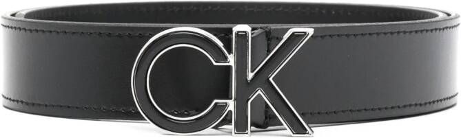 Calvin Klein Riem met logogesp Zwart