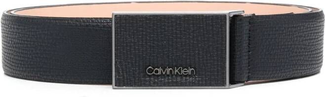 Calvin Klein Riem met logoplakkaat Zwart