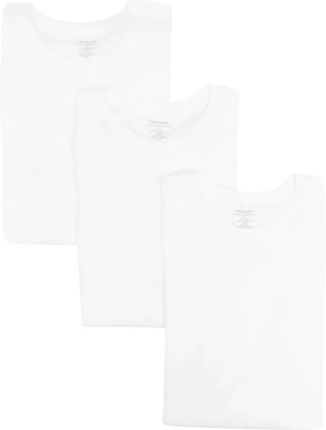 Calvin Klein Set van drie T-shirts met ronde hals Wit
