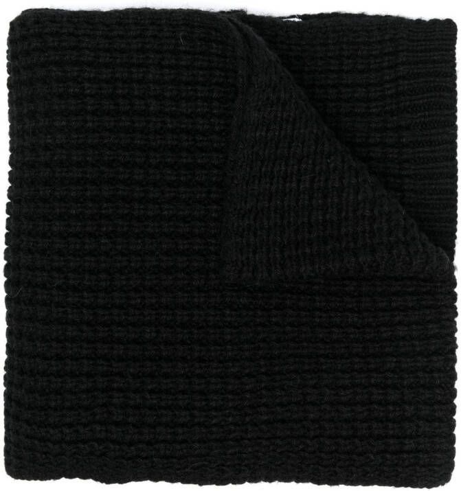 Calvin Klein Sjaal met wafeltextuur Zwart