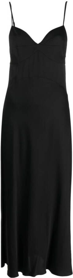 Calvin Klein Maxi-jurk met spaghettibandjes Zwart