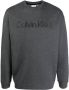 Calvin Klein Sweater met geborduurd logo Grijs - Thumbnail 1