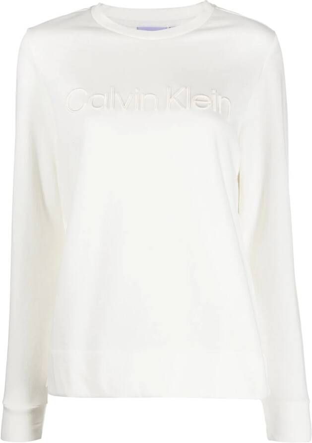 Calvin Klein Sweater met logo Beige