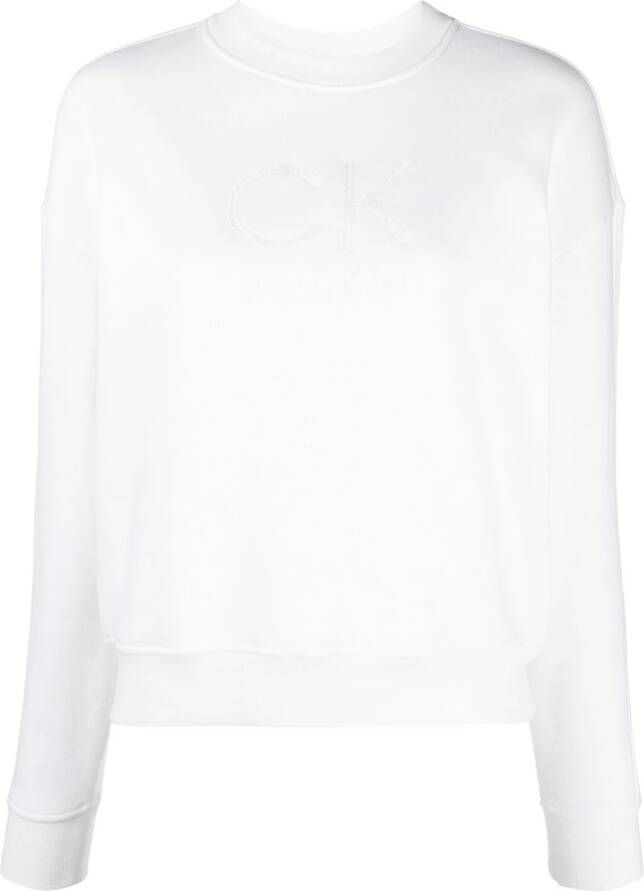 Calvin Klein Sweater met logoprint Wit