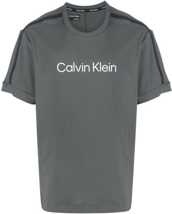 Calvin Klein T-shirt met logoprint Grijs