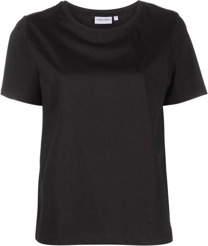 Calvin Klein T-shirt met ronde hals Zwart