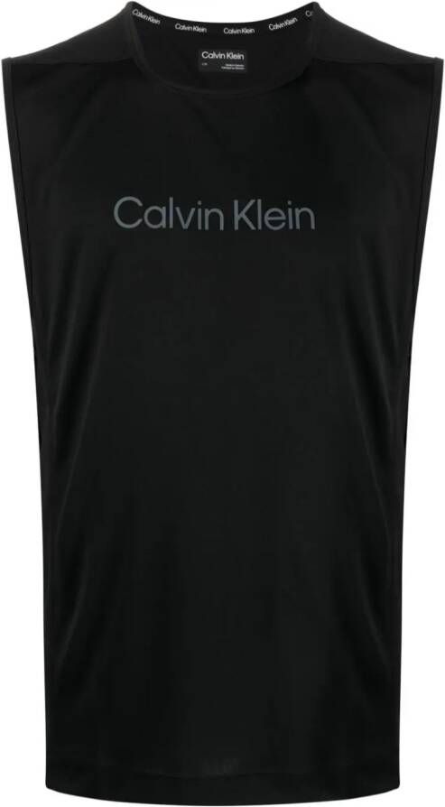 Calvin Klein Tanktop met logoprint Zwart