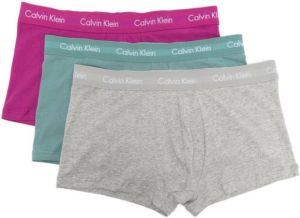 Calvin Klein Drie boxershorts met logoband Roze