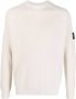 Calvin Klein Trui met logopatch Beige - Thumbnail 1