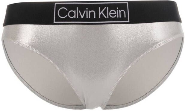 Calvin Klein Underwear Bikinislip met metallic afwerking Zilver
