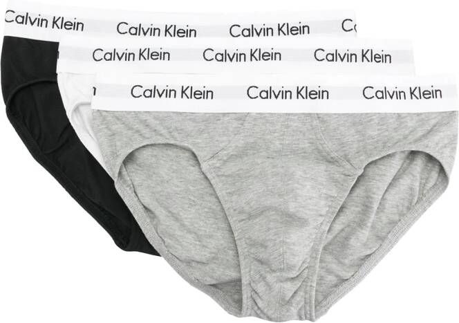 Calvin Klein Underwear logoslips 3-pack Zwart