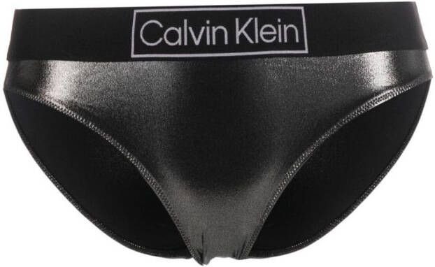Calvin Klein Underwear Bikinislip met metallic afwerking Grijs