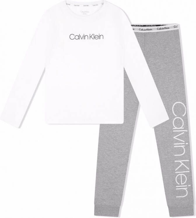 Calvin Klein Underwear Pyjama met logoprint Wit