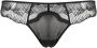 Calvin Klein Underwear Semi-doorzichtige string Zwart - Thumbnail 1