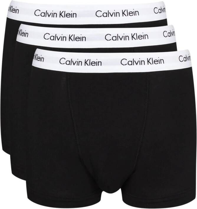 Calvin Klein Underwear Set van drie boxershorts met logo tailleband Zwart