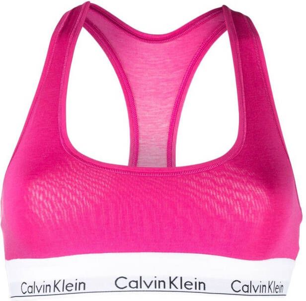 Calvin Klein Bralette met racerback Roze