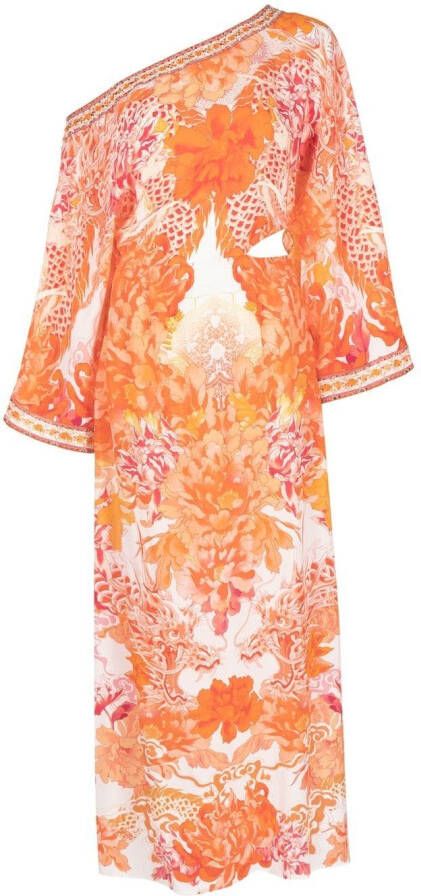 Camilla Asymmetrische jurk Oranje