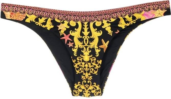 Camilla Bikinislip met barokprint Geel