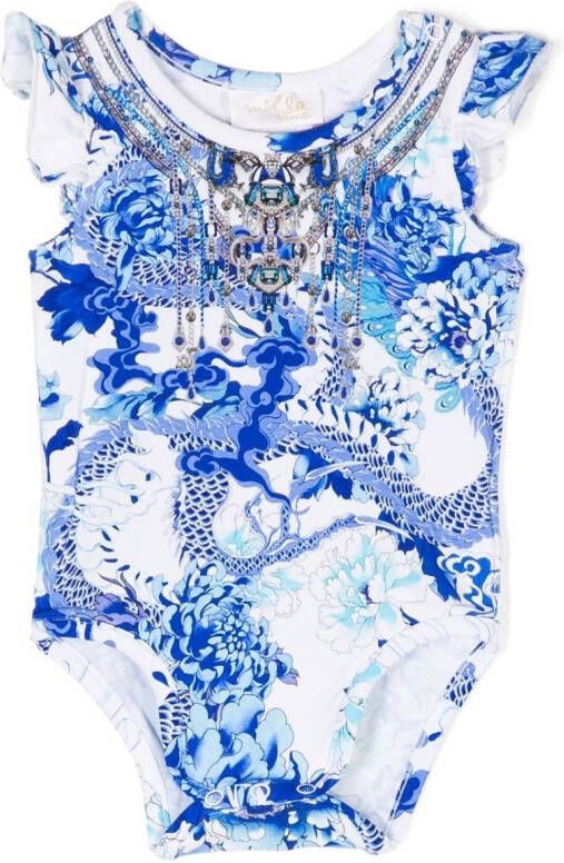 Camilla Mouwloze body Blauw