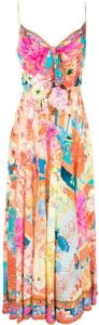 Camilla Maxi-jurk met print Roze