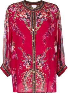 Camilla Zijden blouse Roze