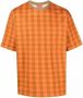 Camper Geruit T-shirt Oranje - Thumbnail 1