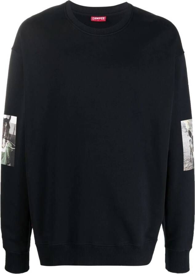 Camper Sweater met print Zwart