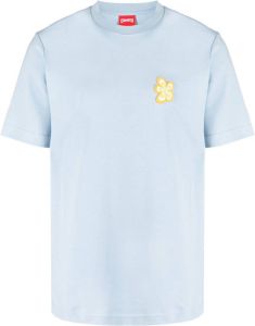 Camper T-shirt met bloe print Blauw
