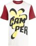 Camper T-shirt met colourblocking Wit - Thumbnail 1