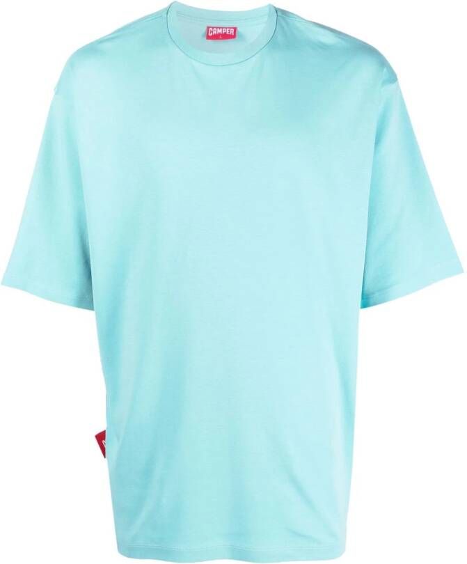 Camper T-shirt met fotoprint Blauw
