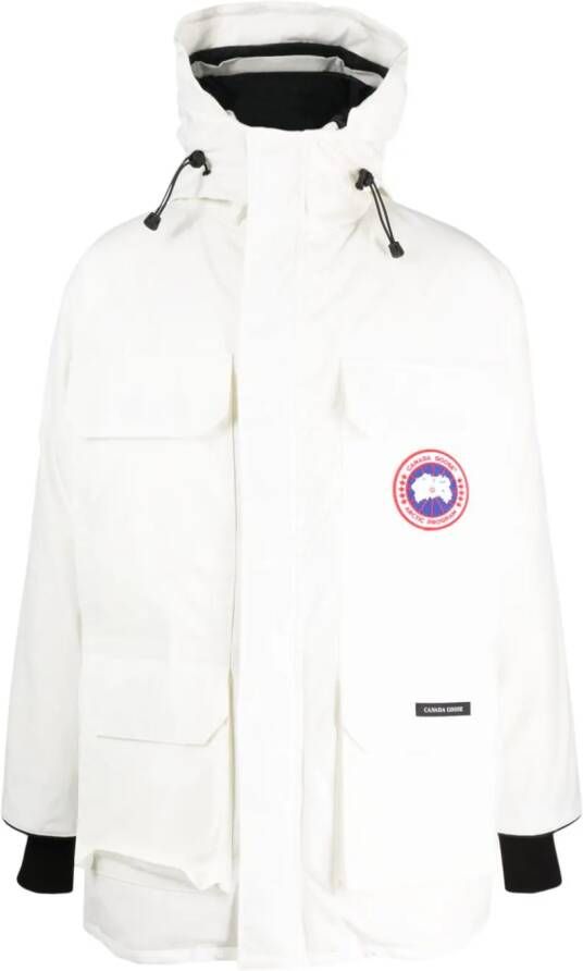 Canada Goose Expedition hooded parka coat Wit
