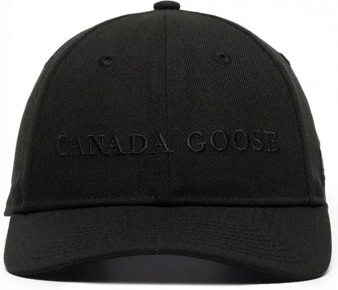 Canada Goose Honkbalpet met geborduurd logo Zwart