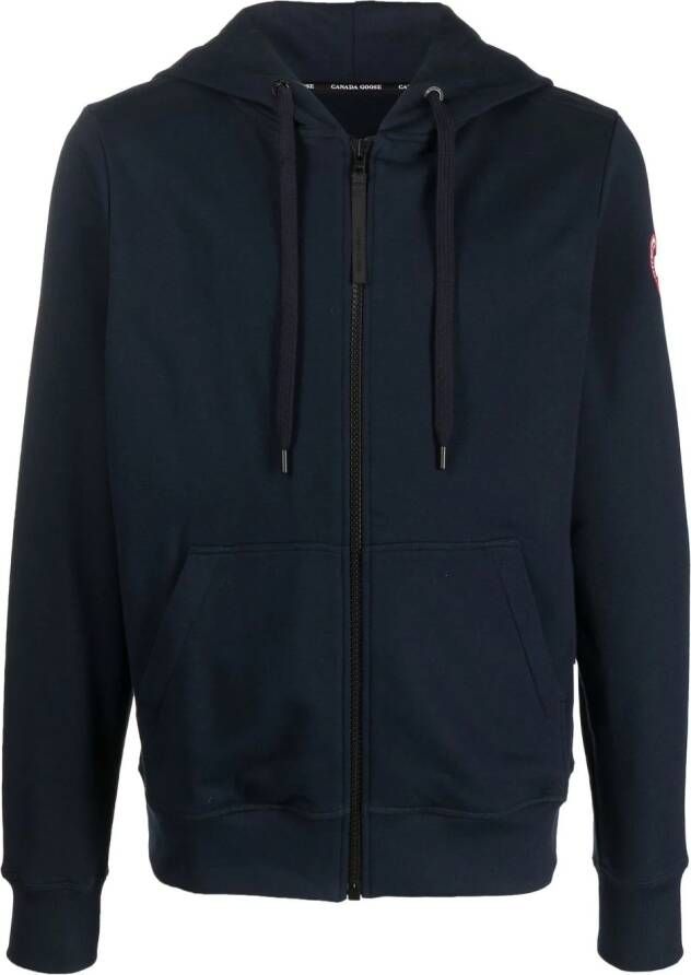 Canada Goose Hoodie met logopatch Blauw