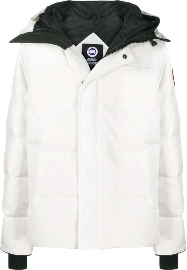 Canada Goose Jack met capuchon Wit