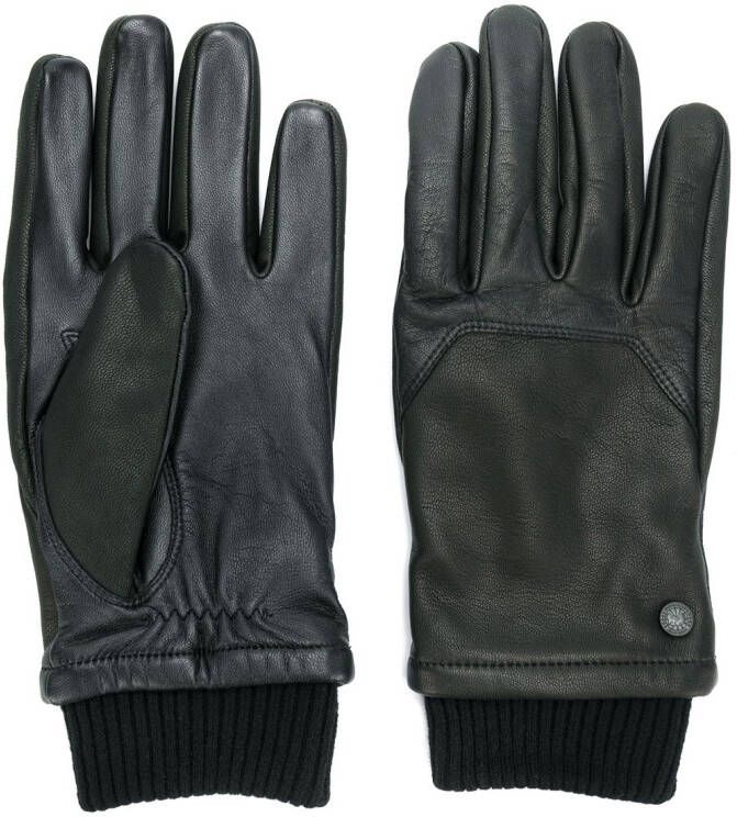 Canada Goose ribbed cuff gloves Zwart