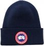 Canada Goose Ribgebreide muts Blauw - Thumbnail 1