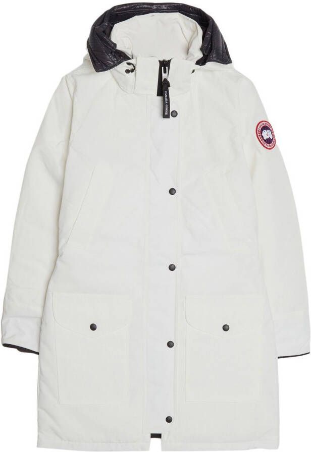 Canada Goose Parka met logopatch Wit