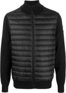 Canada Goose zipped padded jacket Zwart