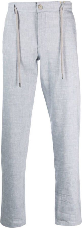 Canali Broek met trekkoord Blauw