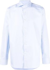 Canali Button-down overhemd Blauw